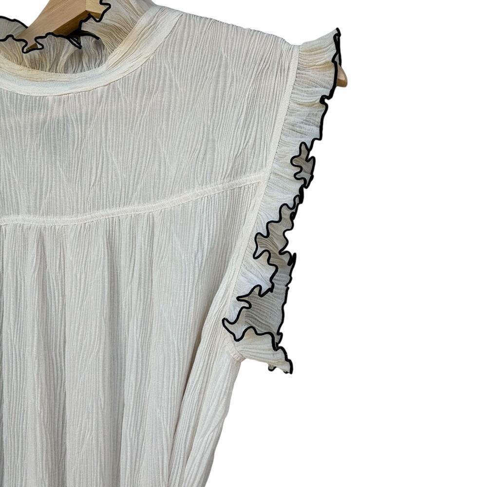 Tory Burch White Meredith Maxi Dress Ruffled Tiered Size 8 - Picture 7 of 7